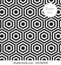 Vector pattern, repeating geometric hexagon element