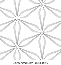 Vector pattern. Repeating geometric linear flowers