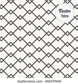 Vector pattern, repeating geometric linear diamond shape