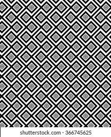 Vector pattern, repeating geometric square and chevron shape
