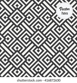 Vector pattern. Repeating geometric stripe square diamond shape