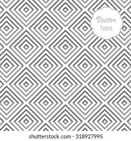 Vector pattern. Repeating geometric tiles with diamond shape elements