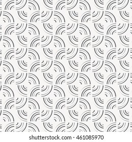 Vector pattern. Repeating geometric tiles circles