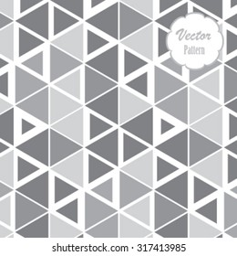 Vector pattern, repeating geometric triangle