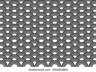 Vector pattern. Repeating little geometric circles tiles