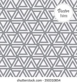 Vector pattern. Repeating striped triangles on hexagon element.