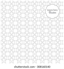 Vector pattern. Retro stylish texture. Repeating geometric background with linear circle