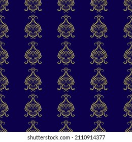 vector pattern with royal curve design that can be edited.seamlessluxury repeating pattern for printing,textile,gift wrapping.luxe beautiful pattern for wallpapers and backgrounds.french design