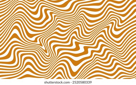 Vector Pattern of a Salted Caramel. Abstract Swirl Bg.  Splash and Wave Marble Texture of Candy, Chocolate, Syrup and Peanut Butter. Drip and Melt Background