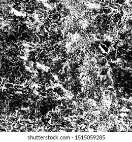 Vector pattern of scratches, chipping. Grunge black white