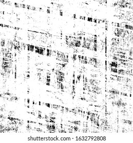 Vector pattern of scratches, chipping. Grunge black white