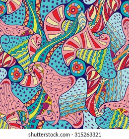 Vector pattern. Seamless abstract  jellyfish spiral pattern. Seamless pattern can be used for wallpaper, web background,design, seamless floral background, textile.
