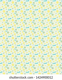 Vector pattern seamless.  Background green