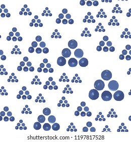 Vector pattern seamless made of triangle is blue. For your design.