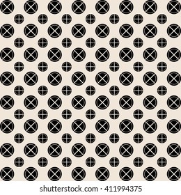 Vector pattern seamless simple. Stylish background