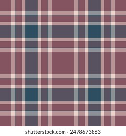Vector pattern seamless of tartan texture background with a textile check fabric plaid in pastel and red colors.