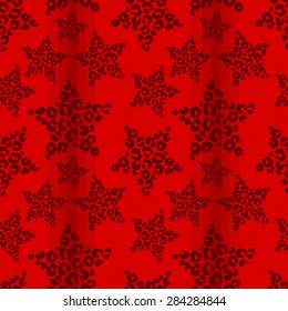 vector pattern, seamless wallpaper with stars in leopard spots