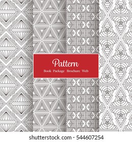 Vector Pattern Set - Background Design for Package or Book or Screen
