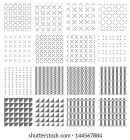 Vector pattern set for background repeat