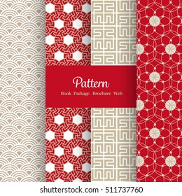 Vector Pattern Set for Package / Book / Screen Design - Asian - Chinese