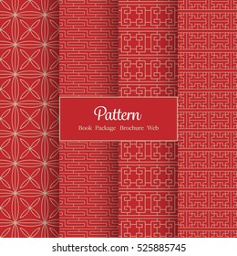 Vector Pattern Set for Package / Book / Screen Design - Asian - Chinese