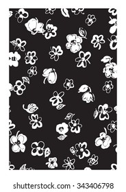 Vector pattern silhouette