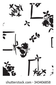Vector pattern silhouette