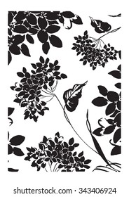 Vector pattern silhouette