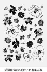 Vector pattern Silhouette