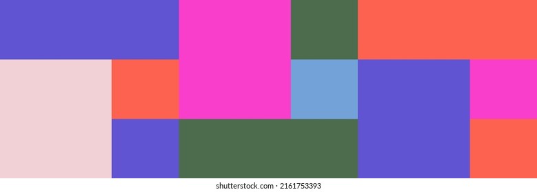 Vector pattern with simple abstract elements, lines, circles, squares and bold geometric shapes in Bauhaus style, useful for poster art, front page design, decorative prints.