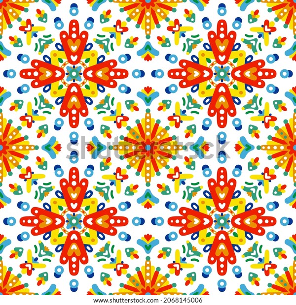 Vector Pattern Simple Shapes Red Seamless Stock Vector (Royalty Free ...
