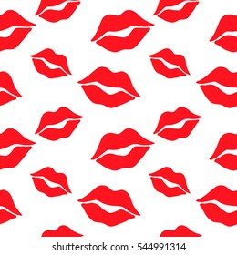 Vector pattern of a simple sketch kisses