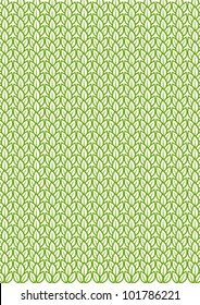 vector pattern with small green leaves