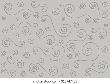 Vector pattern with spirals