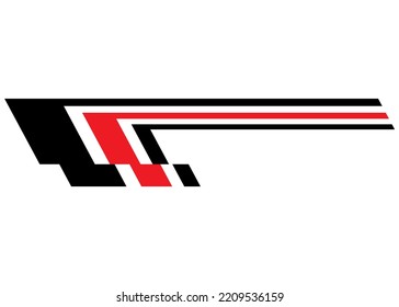 Vector pattern for sports cars, moto, boats, toys. Sports pattern. Sticker for vehicles, sportswear. Modern vector background. Design element. Decorative strip.
