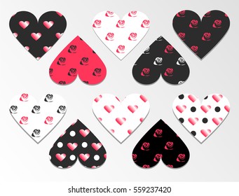 Vector pattern. St. Valentine's Day.