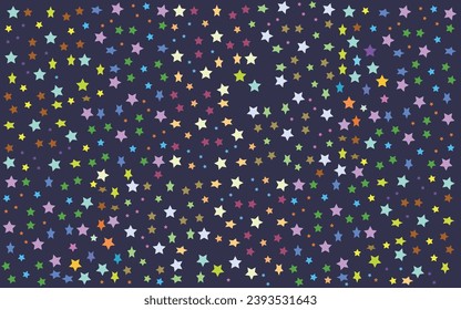 Vector pattern with stars colorful vector background