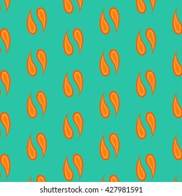 vector pattern with stylized feathers 