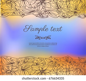 vector pattern stylized flowers 