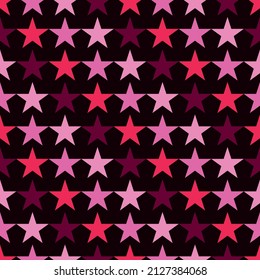 vector pattern of stylized stars for design and textile