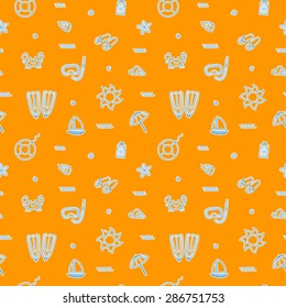Vector pattern for summer.