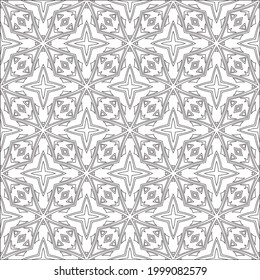 Vector pattern with symmetrical elements . Modern stylish abstract texture. Repeating geometric tiles from striped elements.Black and white pattern.