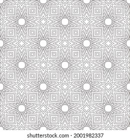 Vector pattern with symmetrical elements . Modern stylish abstract texture. Repeating geometric tiles from 

striped elements.Black and white pattern.