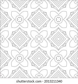 Vector pattern with symmetrical elements . Modern stylish abstract texture. Repeating geometric tiles from striped elements.
