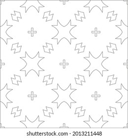 Vector pattern with symmetrical elements . Modern stylish abstract texture. Repeating geometric tiles from striped elements.
