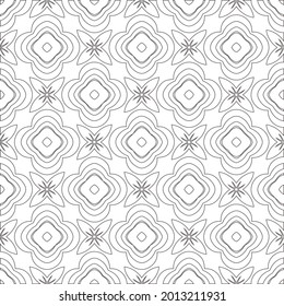 Vector pattern with symmetrical elements . Modern stylish abstract texture. Repeating geometric tiles from striped elements.