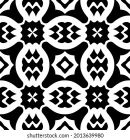 Vector pattern with symmetrical elements . Modern stylish abstract texture. Repeating geometric tiles from striped elements.