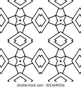 Vector pattern with symmetrical elements . Modern stylish abstract texture. Repeating geometric tiles from striped elements.
