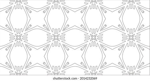 Vector pattern with symmetrical elements . Modern stylish abstract texture. Repeating geometric tiles from striped elements.