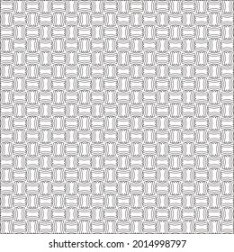 Vector pattern with symmetrical elements . Modern stylish abstract texture. Repeating geometric tiles from striped elements.